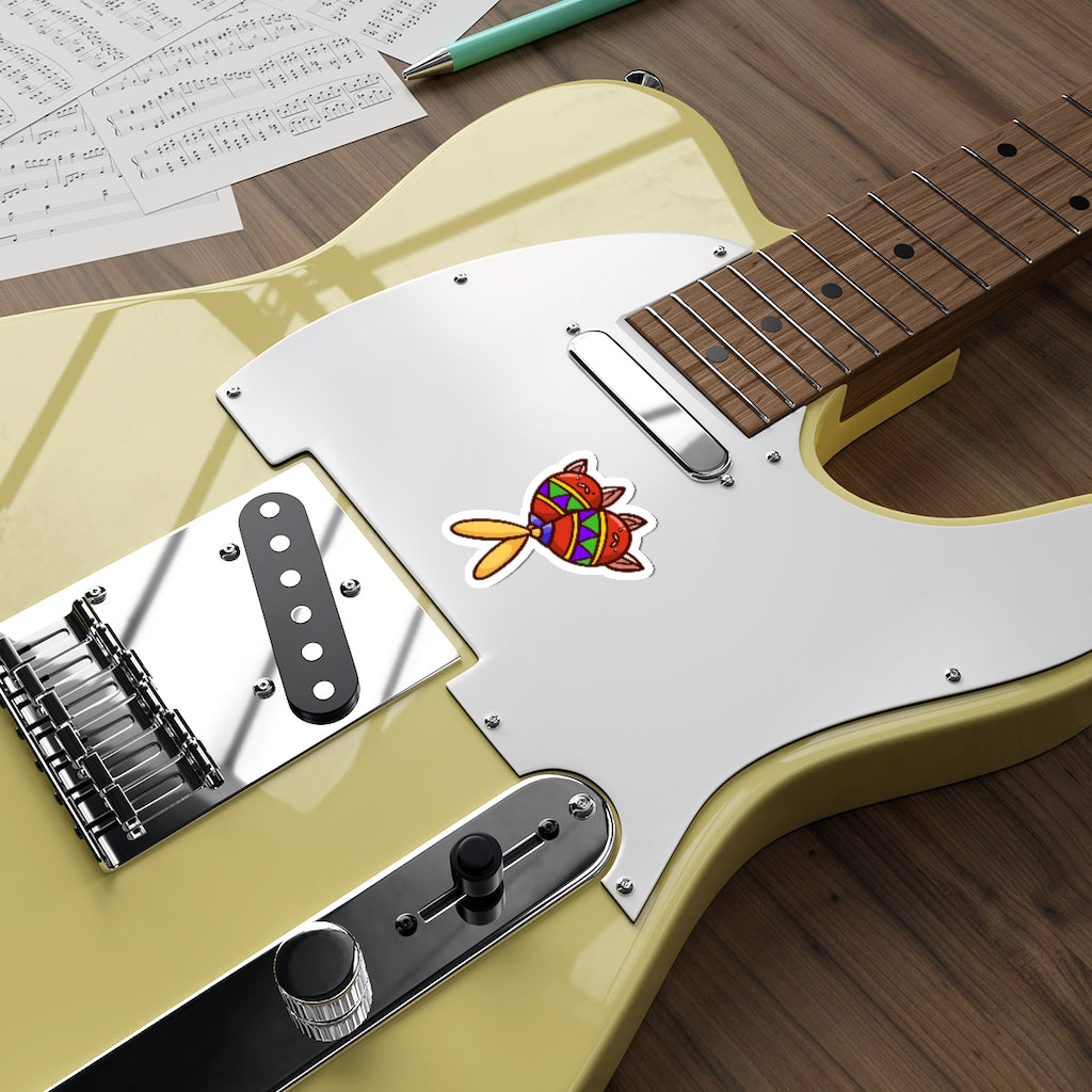 Maraca Cats Die-Cut Sticker