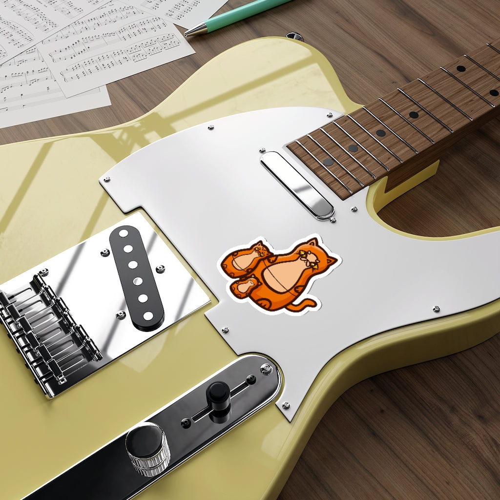 Nesting Doll Cats Die-Cut Sticker