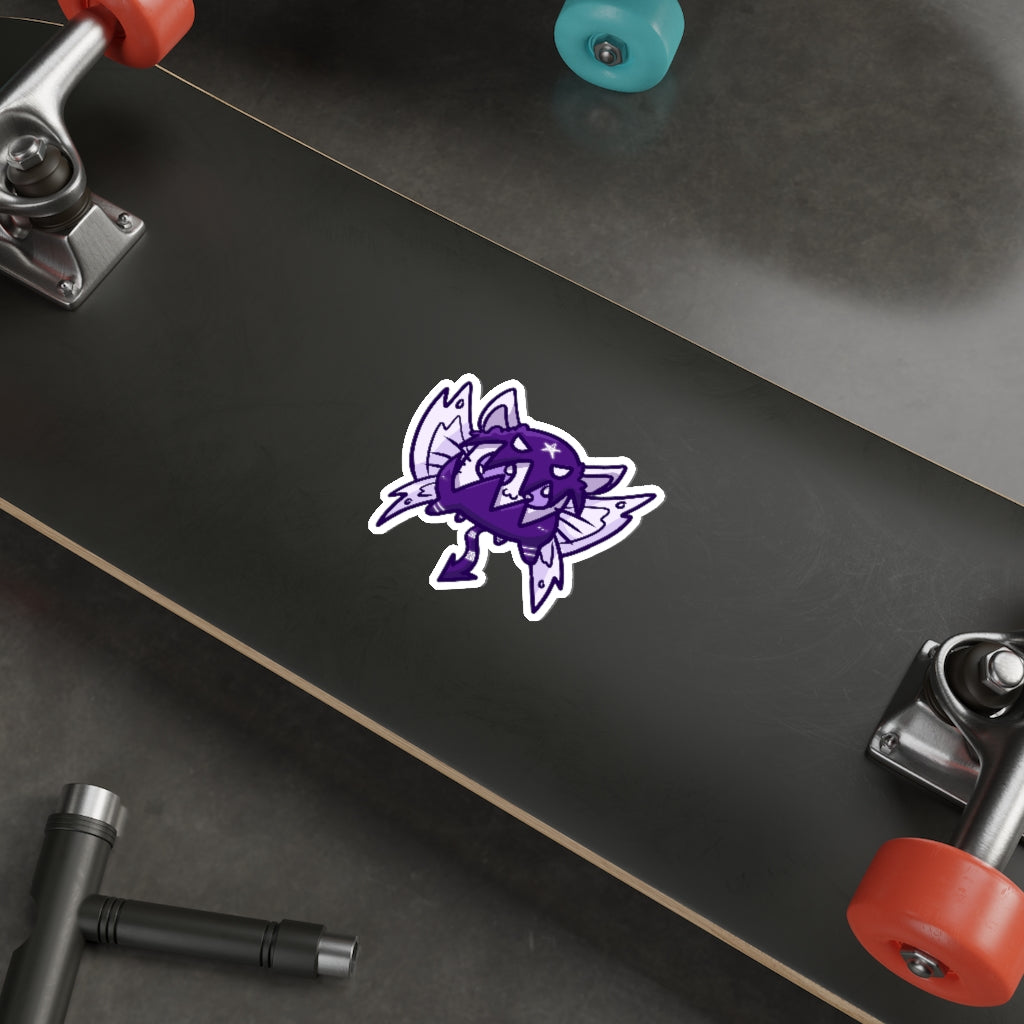 Moth Monster Cat Die-Cut Sticker
