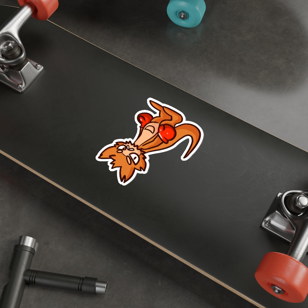 Kangaroo Cat Die-Cut Sticker