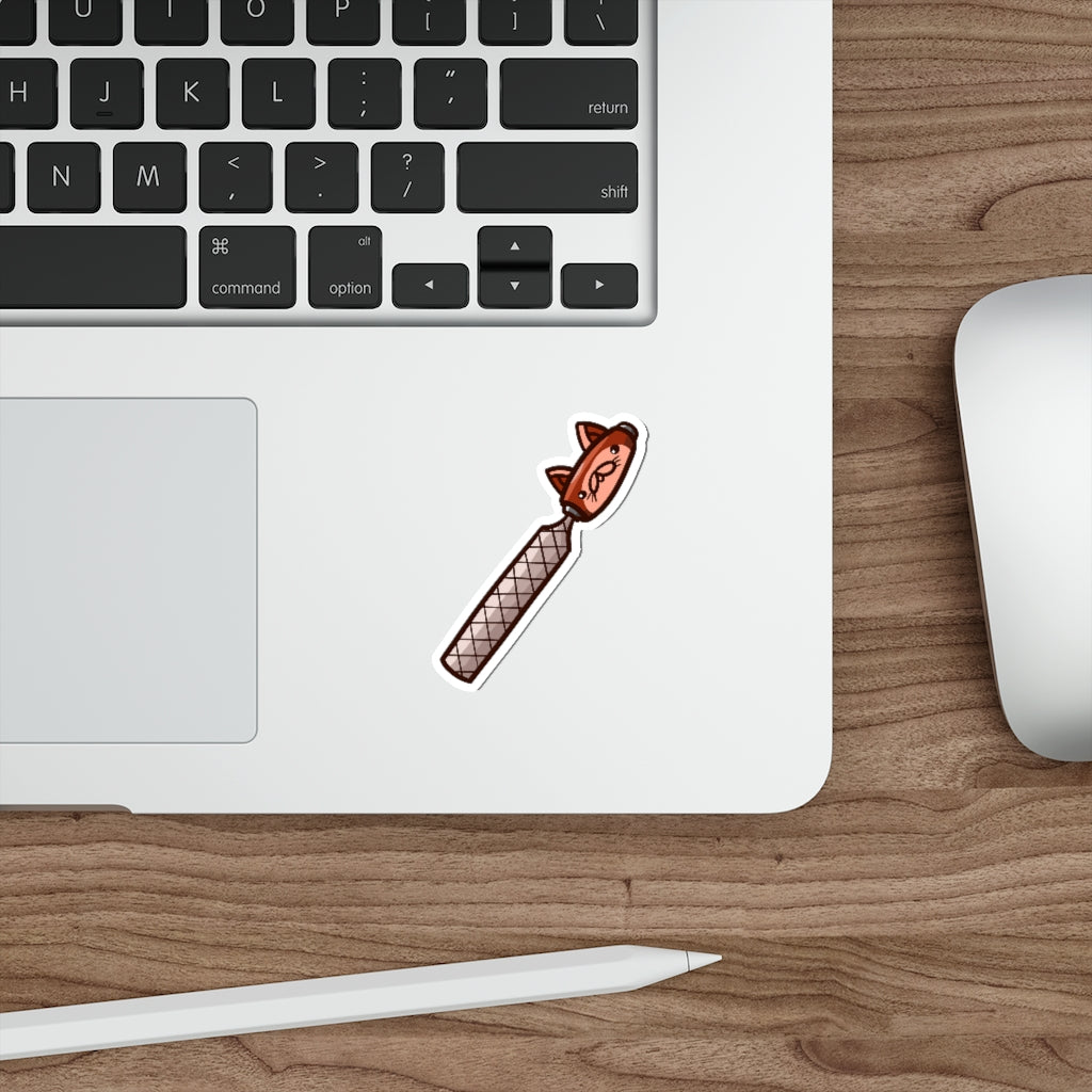 File Cat Die-Cut Sticker