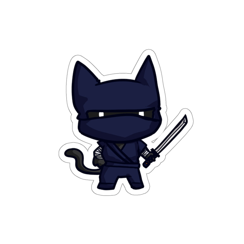 Ninja Cat Die-Cut Sticker