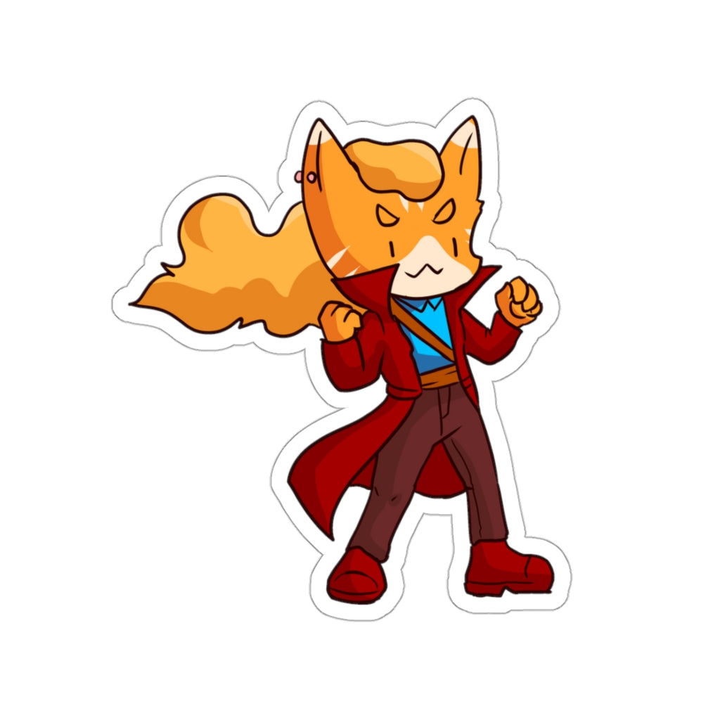 Adventurer Cat Die-Cut Sticker