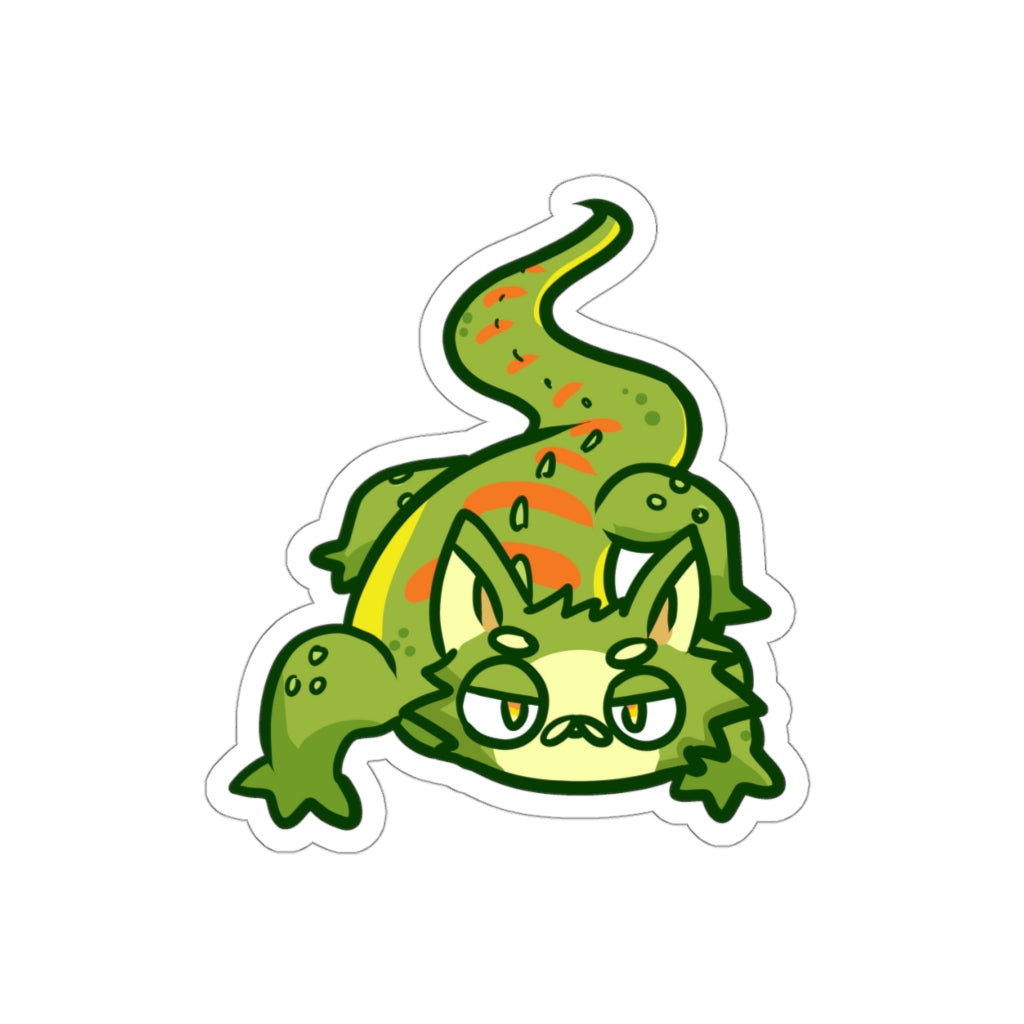 Chameleon Cat Die-Cut Sticker