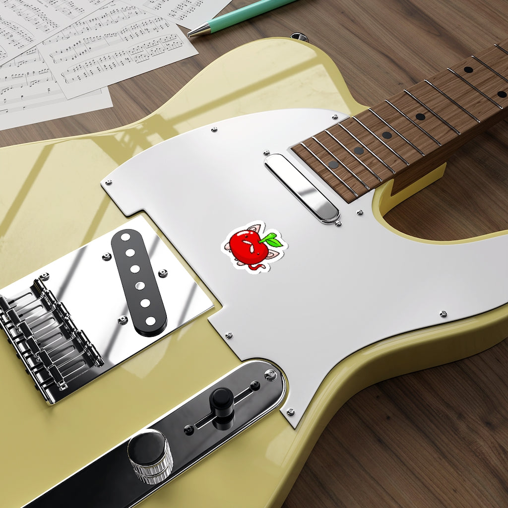 Apple Cat Die-Cut Sticker