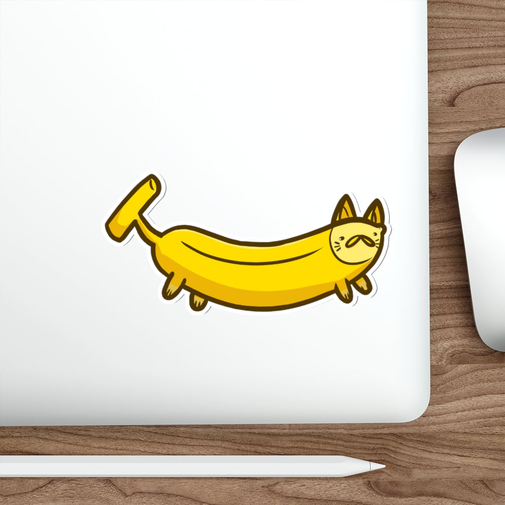 Banana Cat Die-Cut Sticker