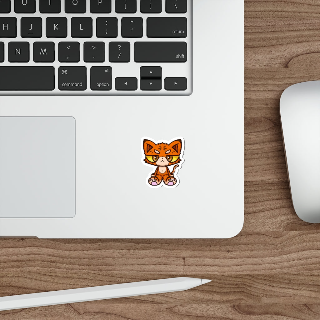Tiger Cat Die-Cut Sticker
