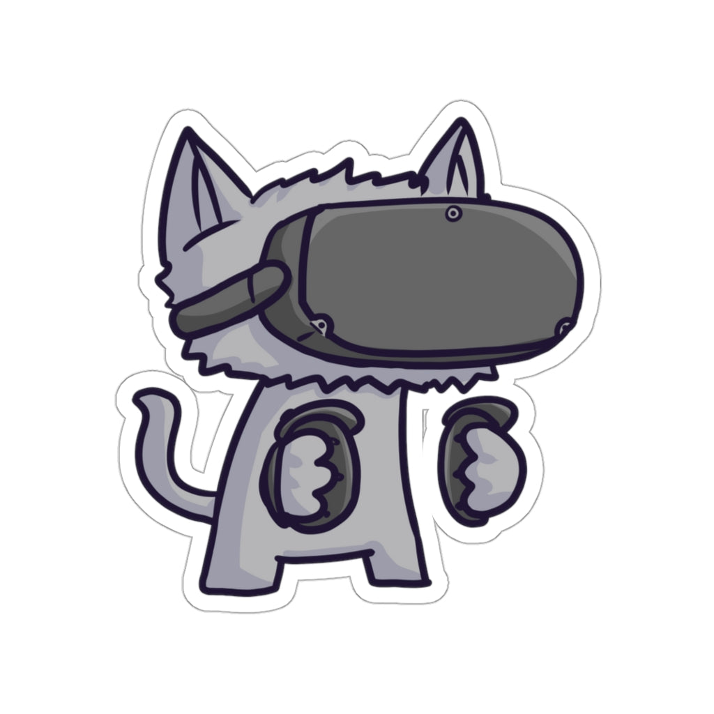 VR Cat Die-Cut Sticker