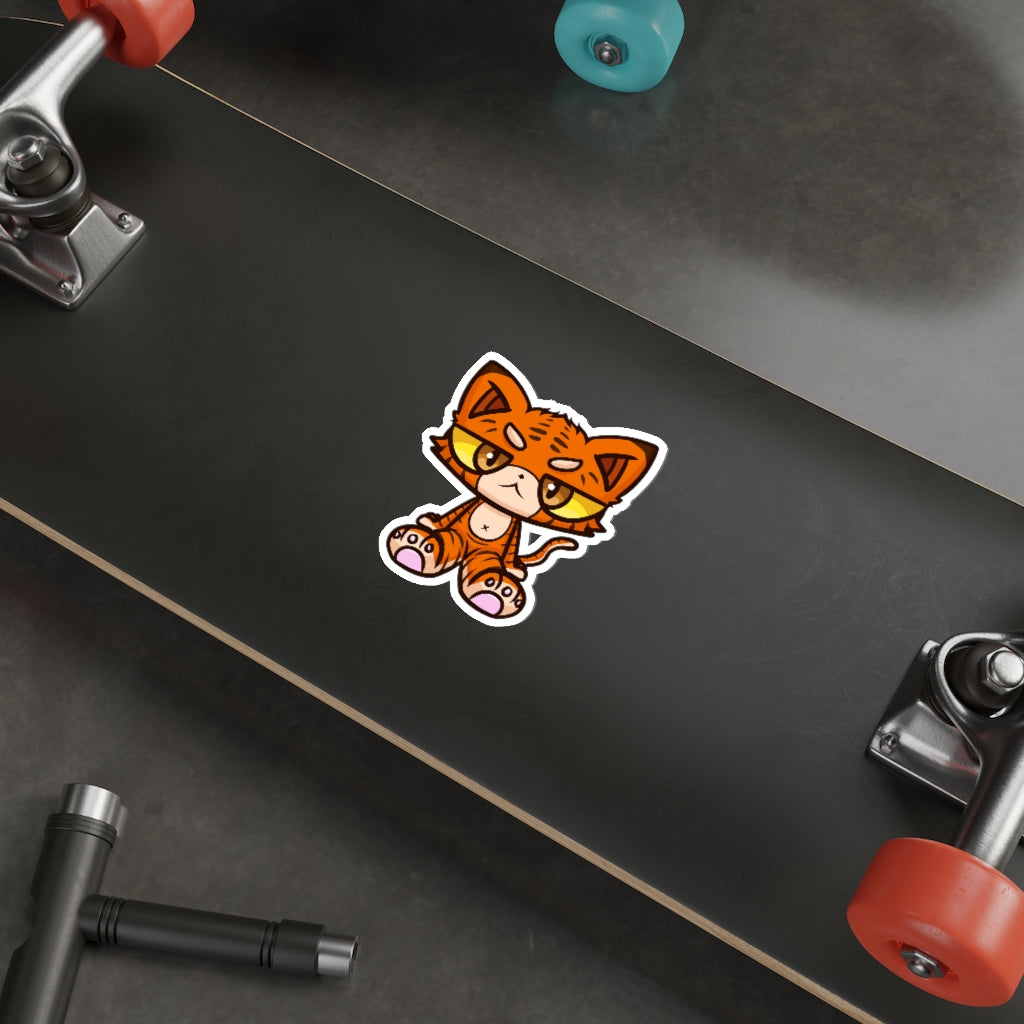 Tiger Cat Die-Cut Sticker