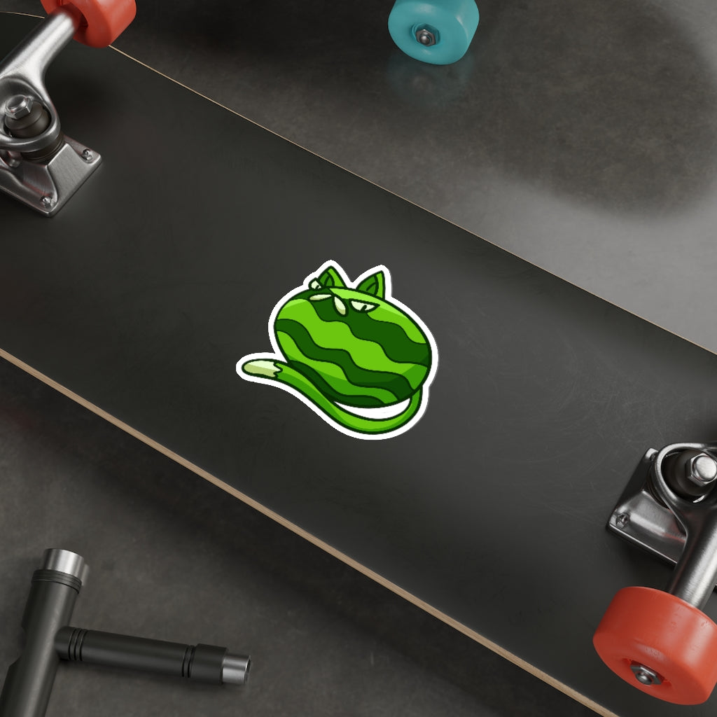 Watermelon Cat Die-Cut Sticker