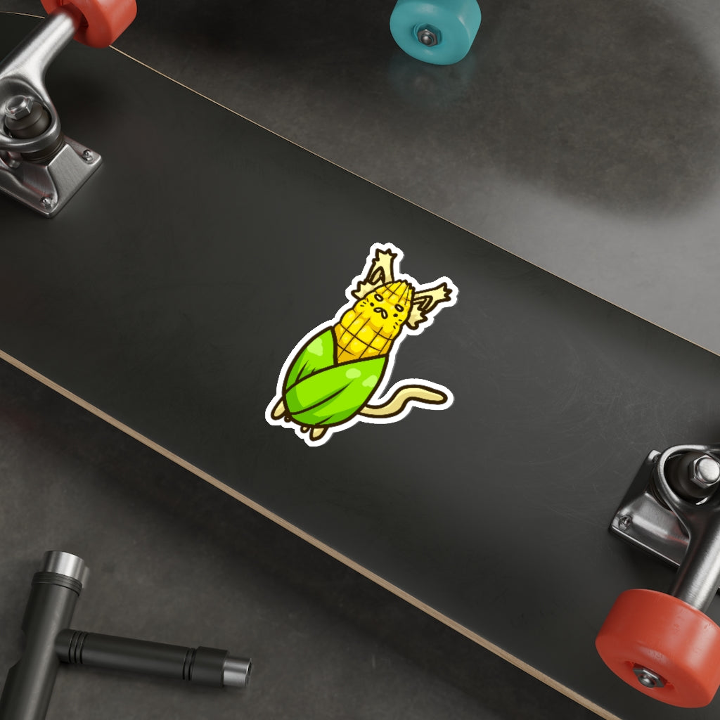 Corn Cat Die-Cut Sticker