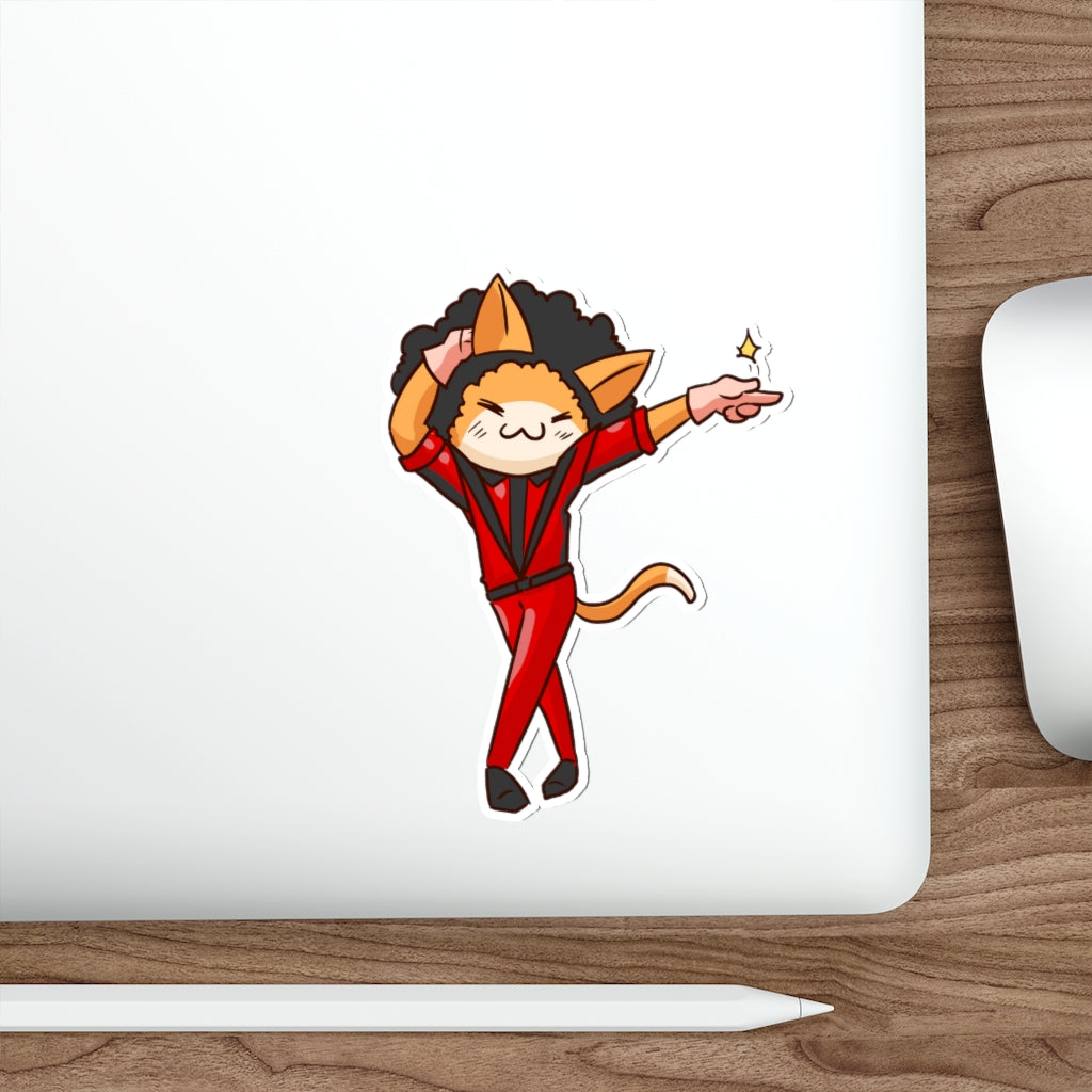 Pop Cat Die-Cut Sticker