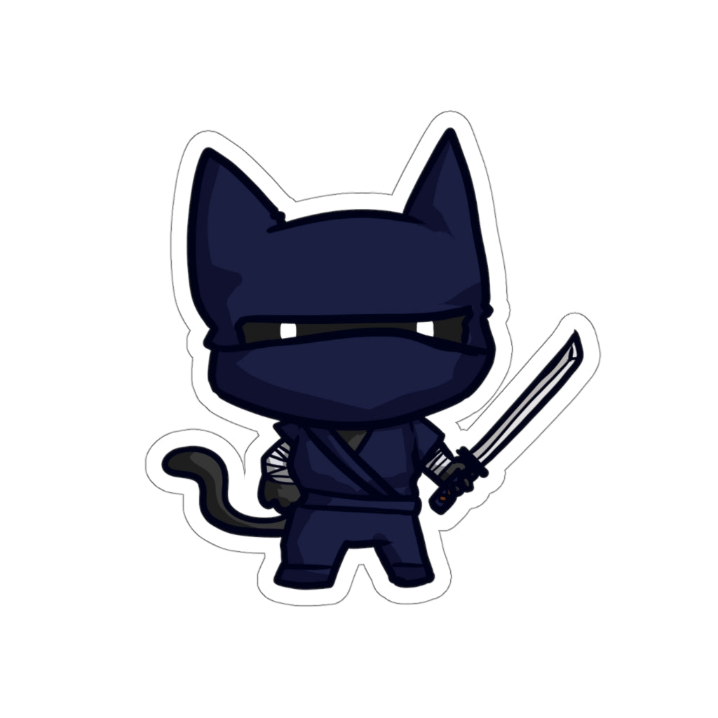 Ninja Cat Die-Cut Sticker