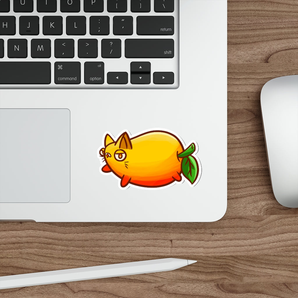 Mango Cat Die-Cut Sticker