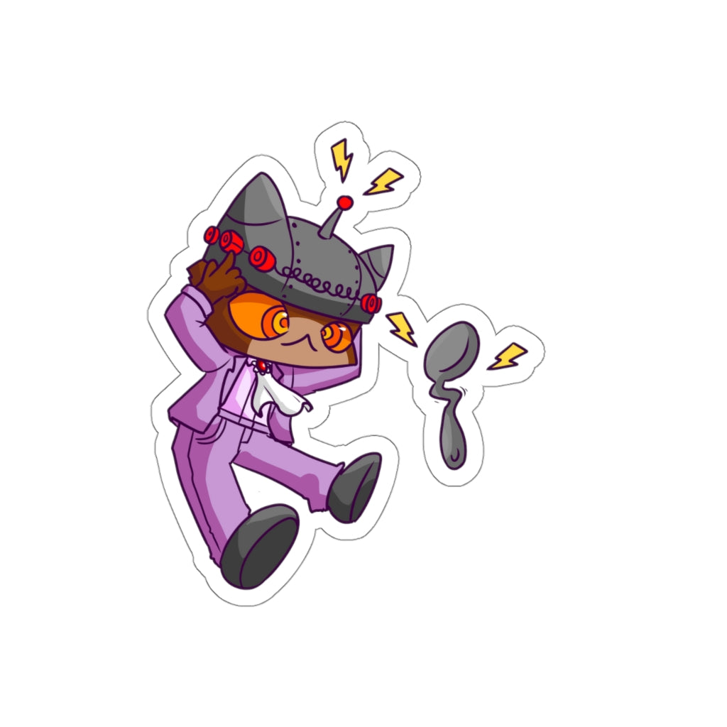 Psychic Cat Die-Cut Sticker