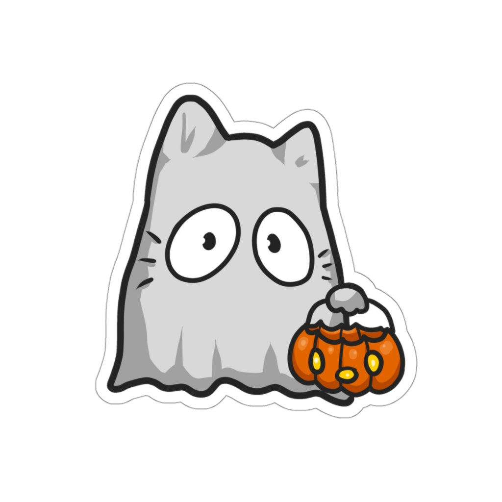 Halloween Cat Die-Cut Sticker