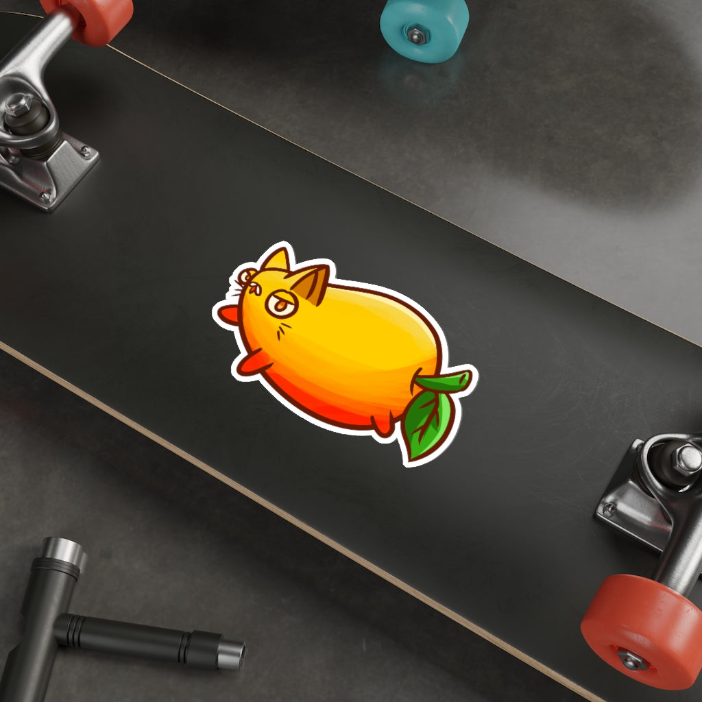 Mango Cat Die-Cut Sticker