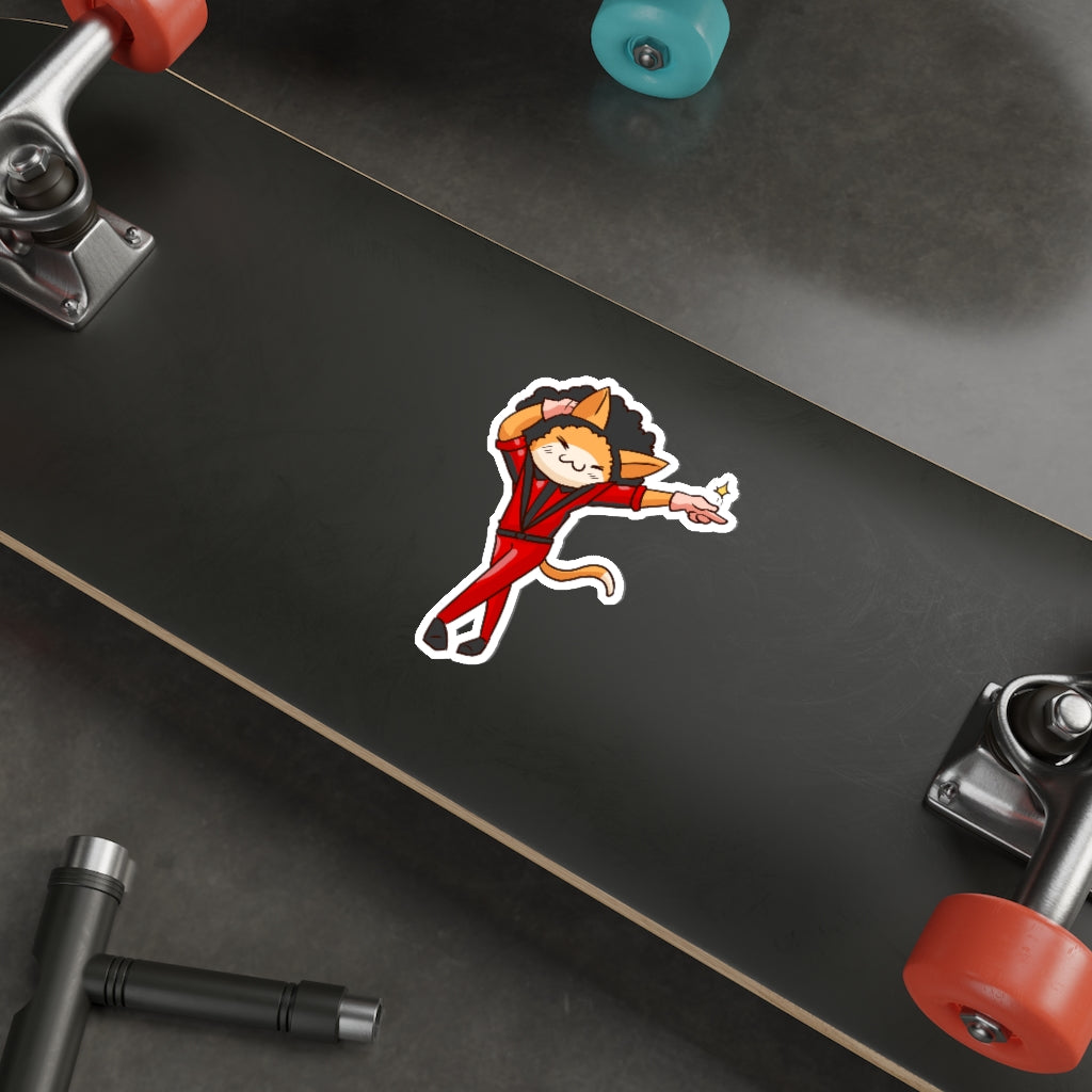 Pop Cat Die-Cut Sticker