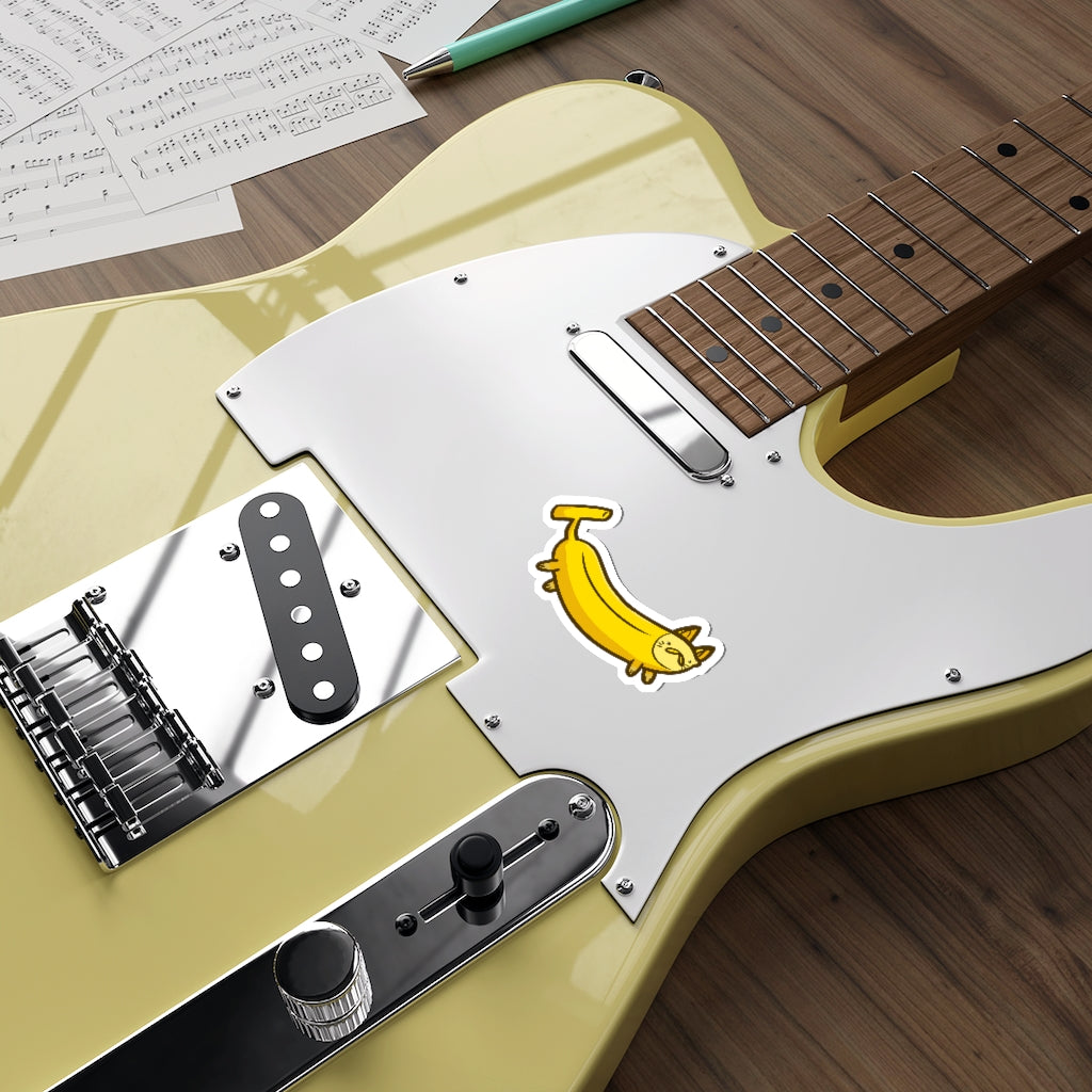 Banana Cat Die-Cut Sticker