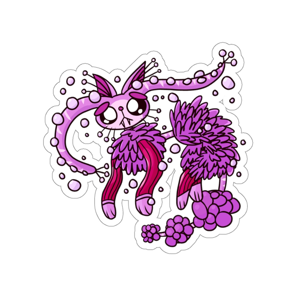 Suction Cup Cat Die-Cut Sticker