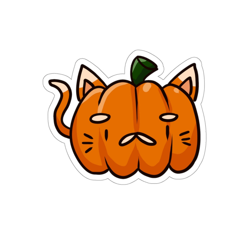 Pumpkin Cat Die-Cut Sticker