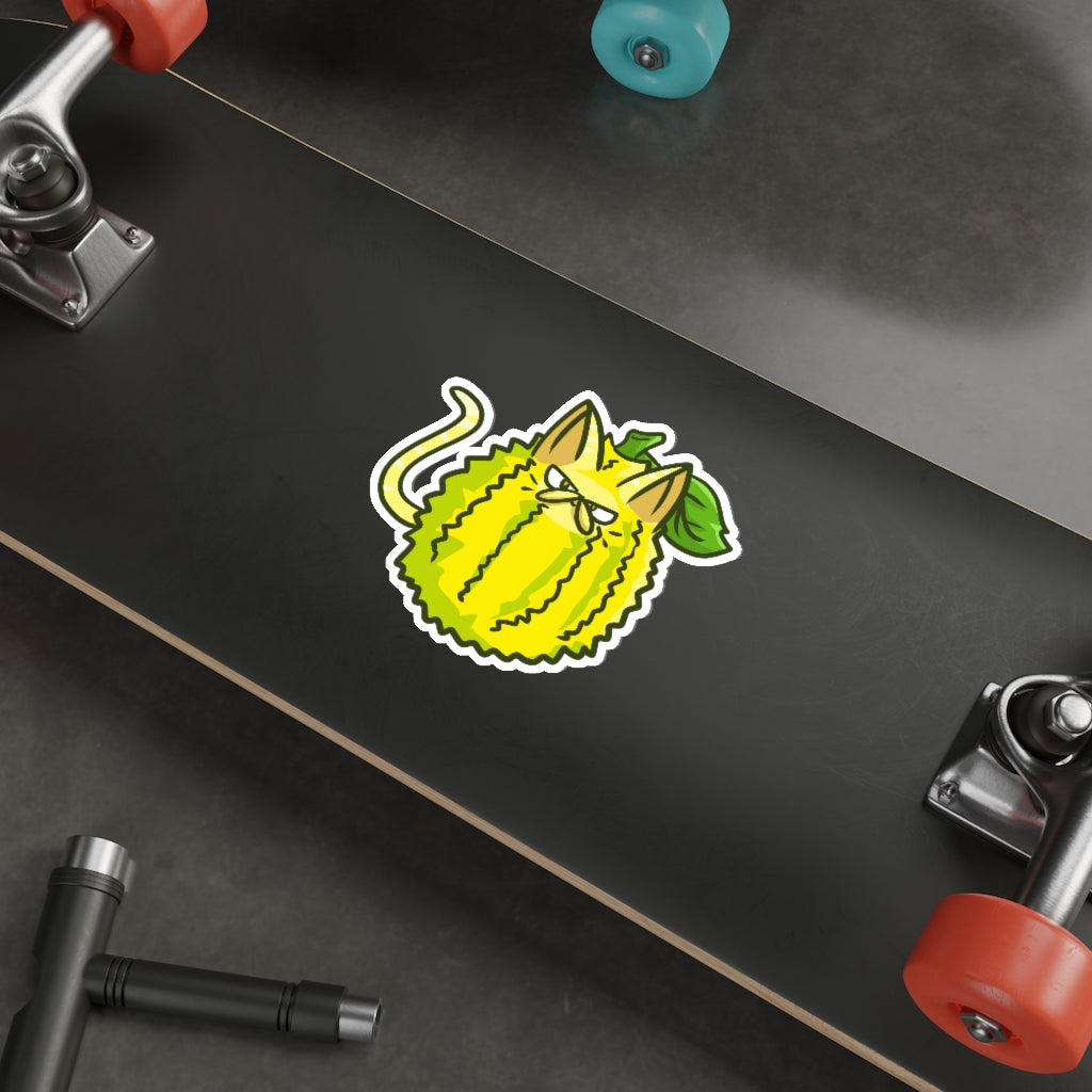Jackfruit Cat Die-Cut Sticker