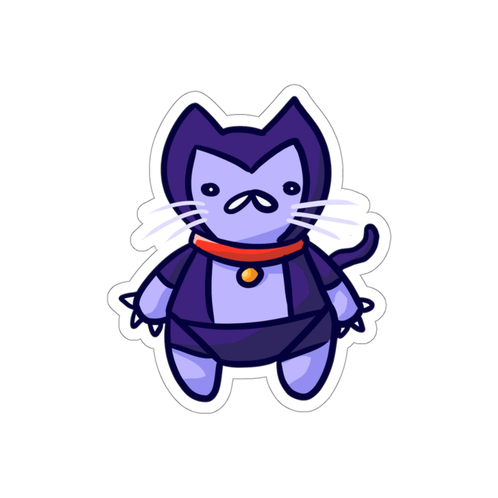 Plush Robot Cat Die-Cut Sticker