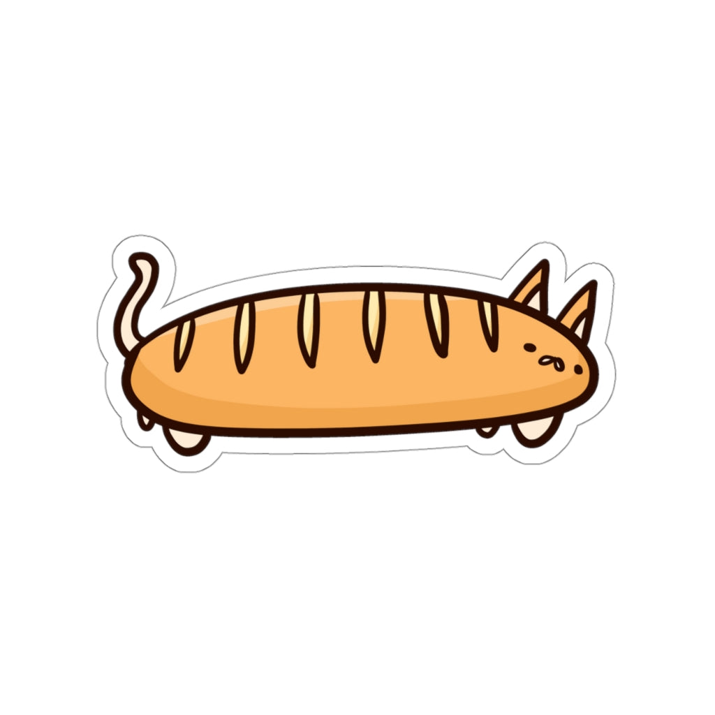 Baguette Cat Die-Cut Sticker