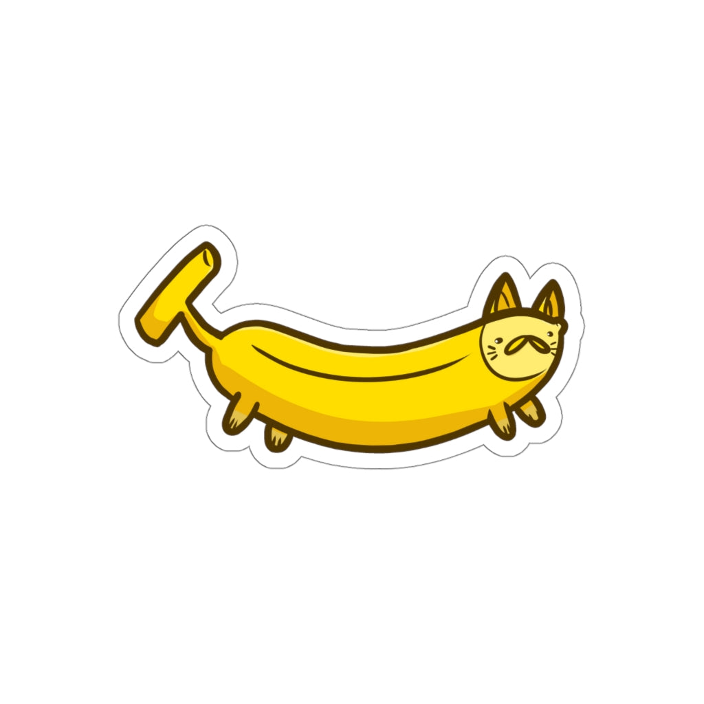 Banana Cat Die-Cut Sticker