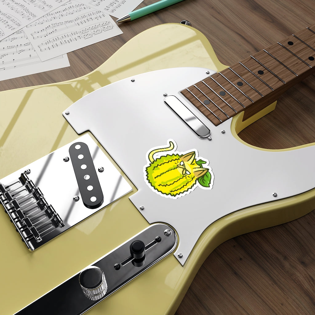 Jackfruit Cat Die-Cut Sticker