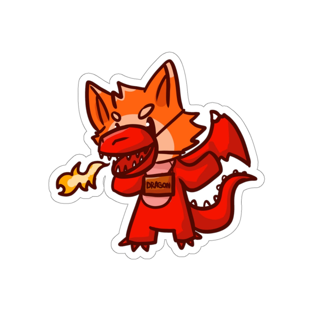 Dragon Cat Die-Cut Sticker