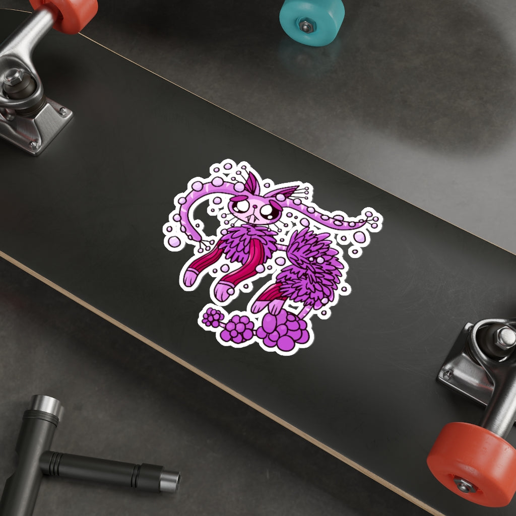 Suction Cup Cat Die-Cut Sticker