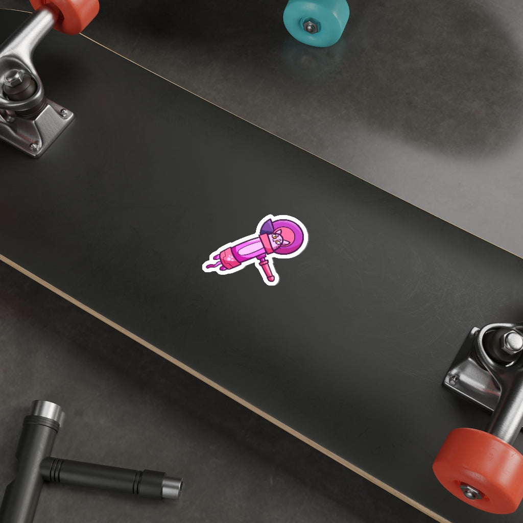 Angle Grinder Cat Die-Cut Sticker
