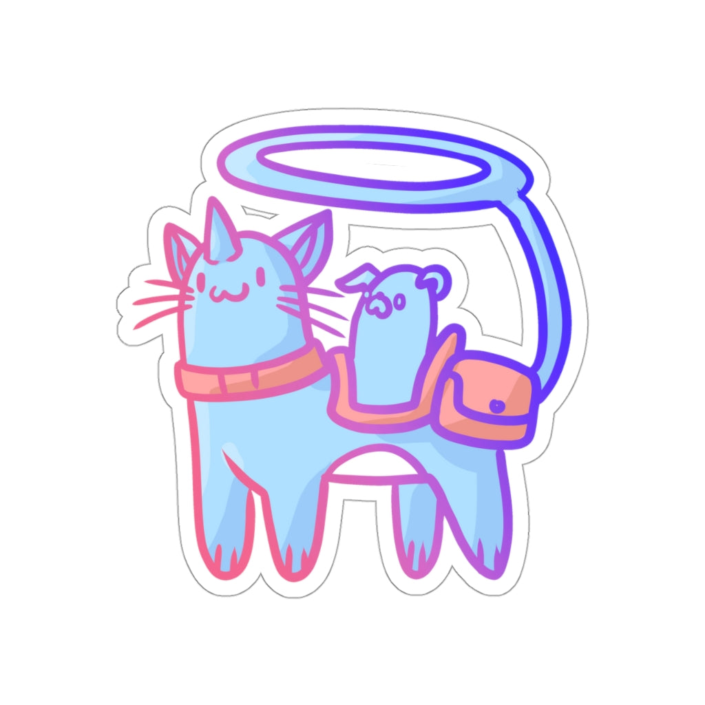 Magical Adventure Cat Die-Cut Sticker