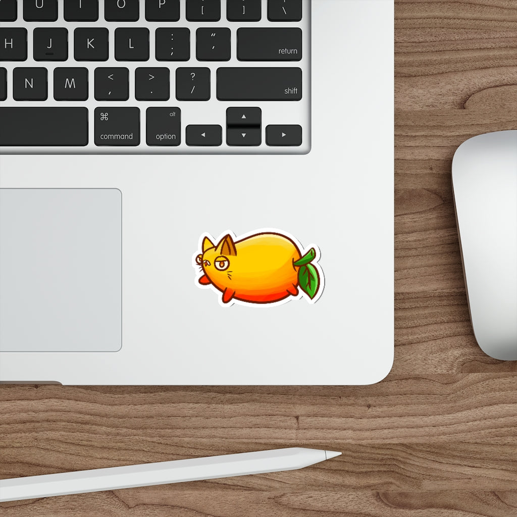 Mango Cat Die-Cut Sticker
