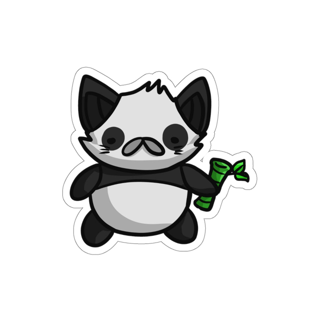 Panda Cat Die-Cut Sticker