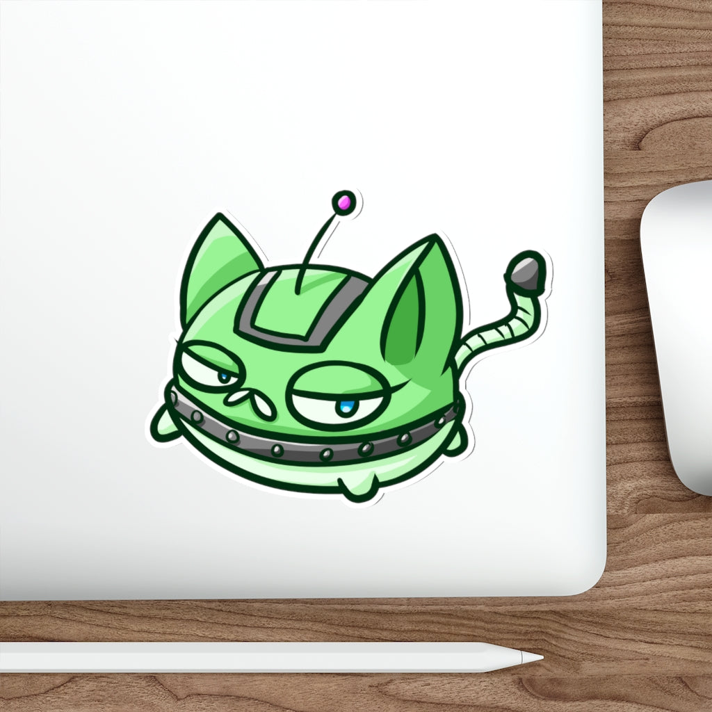 Vacuum Cat Die-Cut Sticker