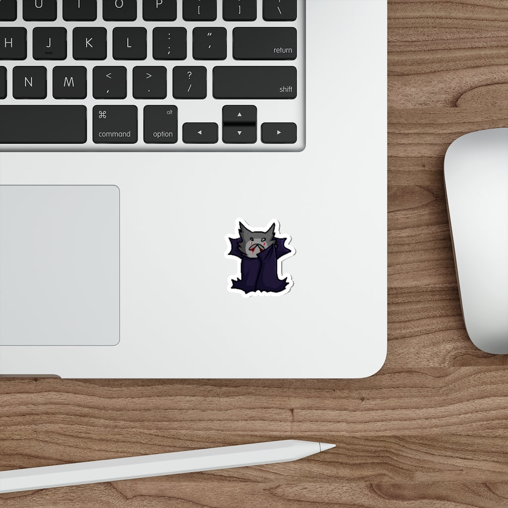 Vampire Cat Die-Cut Sticker