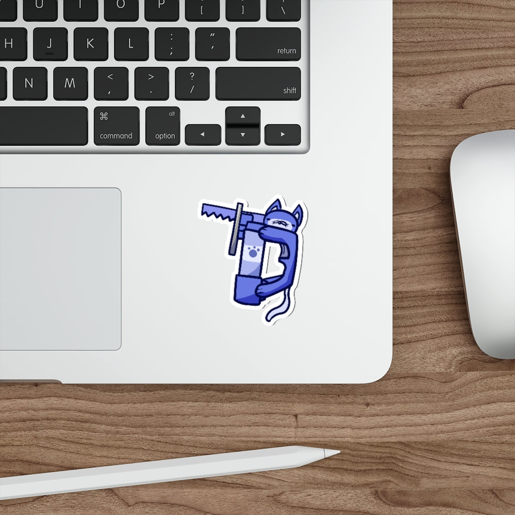 Jigsaw Cat Die-Cut Sticker