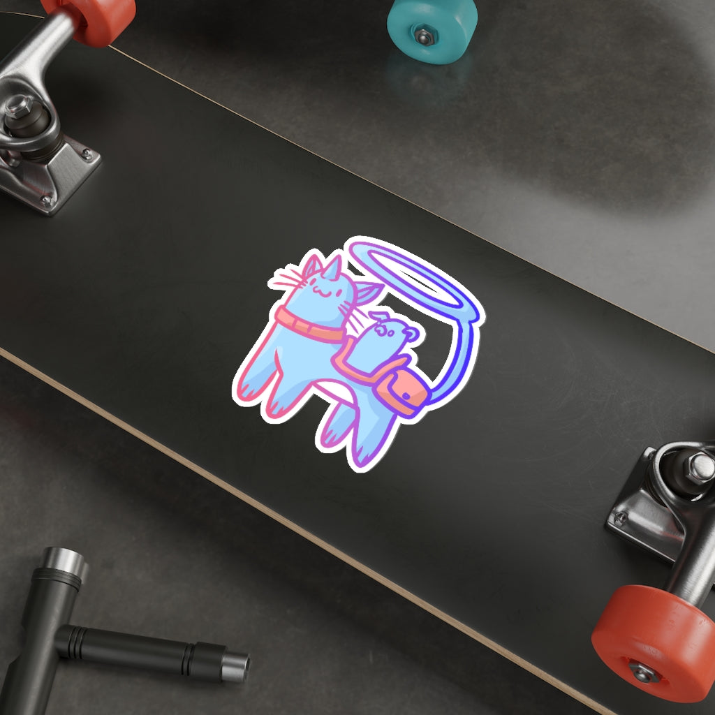 Magical Adventure Cat Die-Cut Sticker