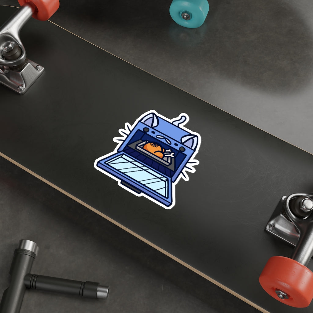 Oven Cat Die-Cut Sticker