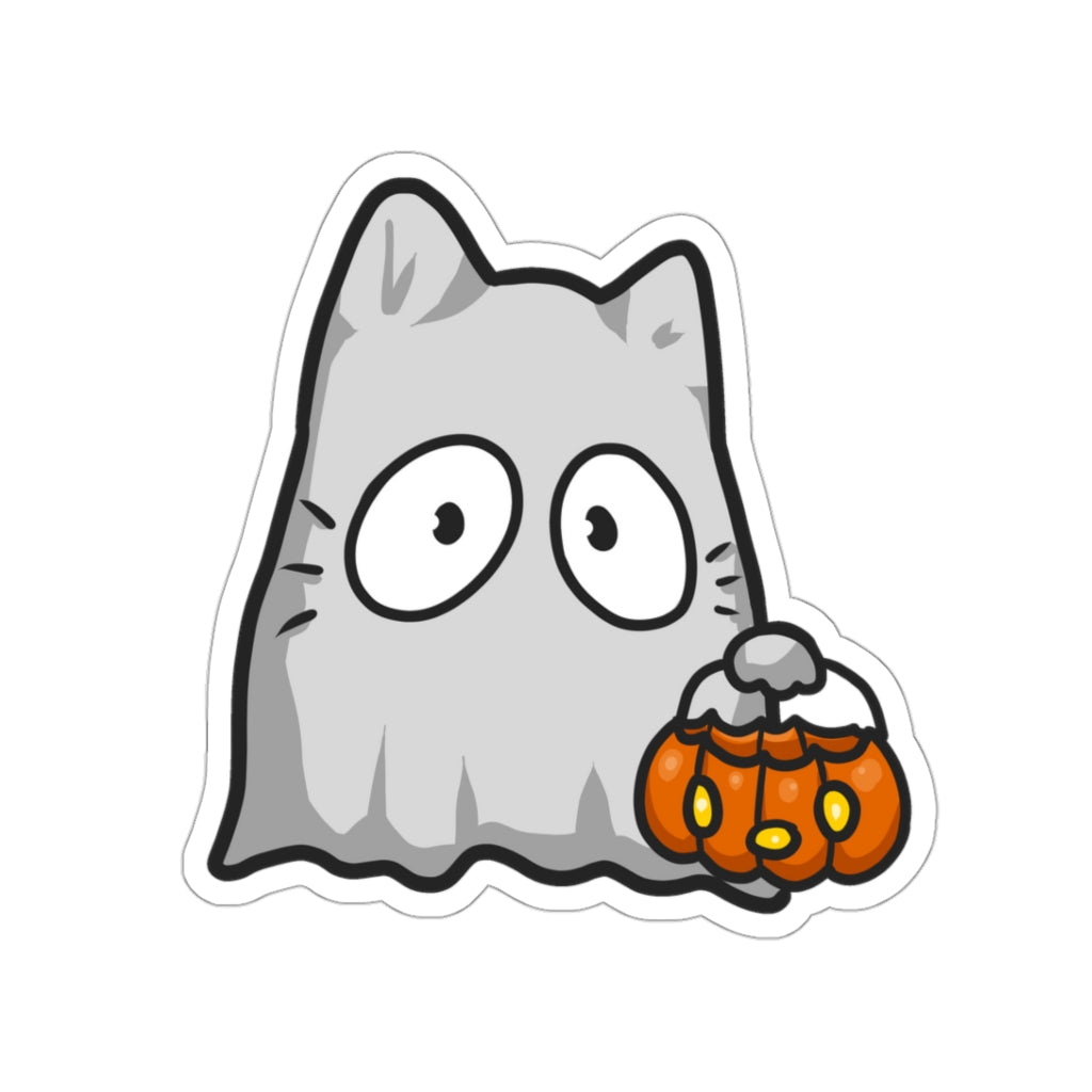 Halloween Cat Die-Cut Sticker