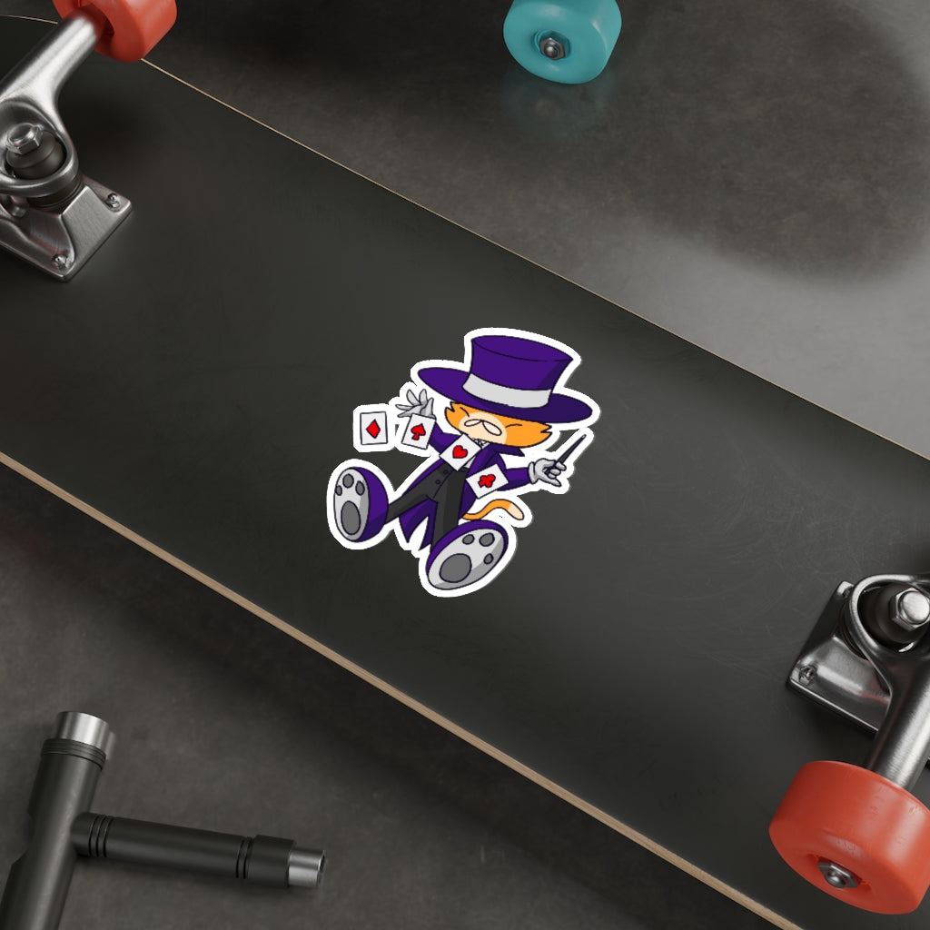 Magician Cat Die-Cut Sticker