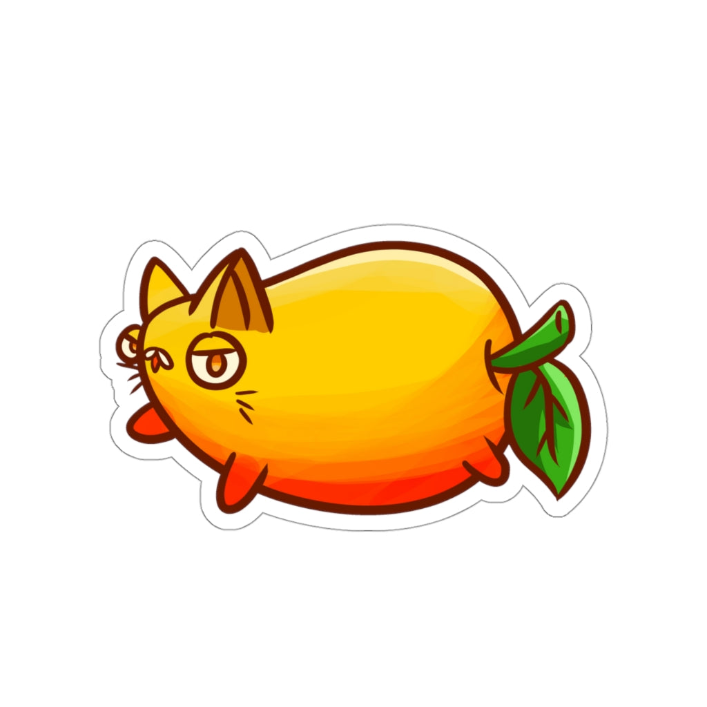Mango Cat Die-Cut Sticker