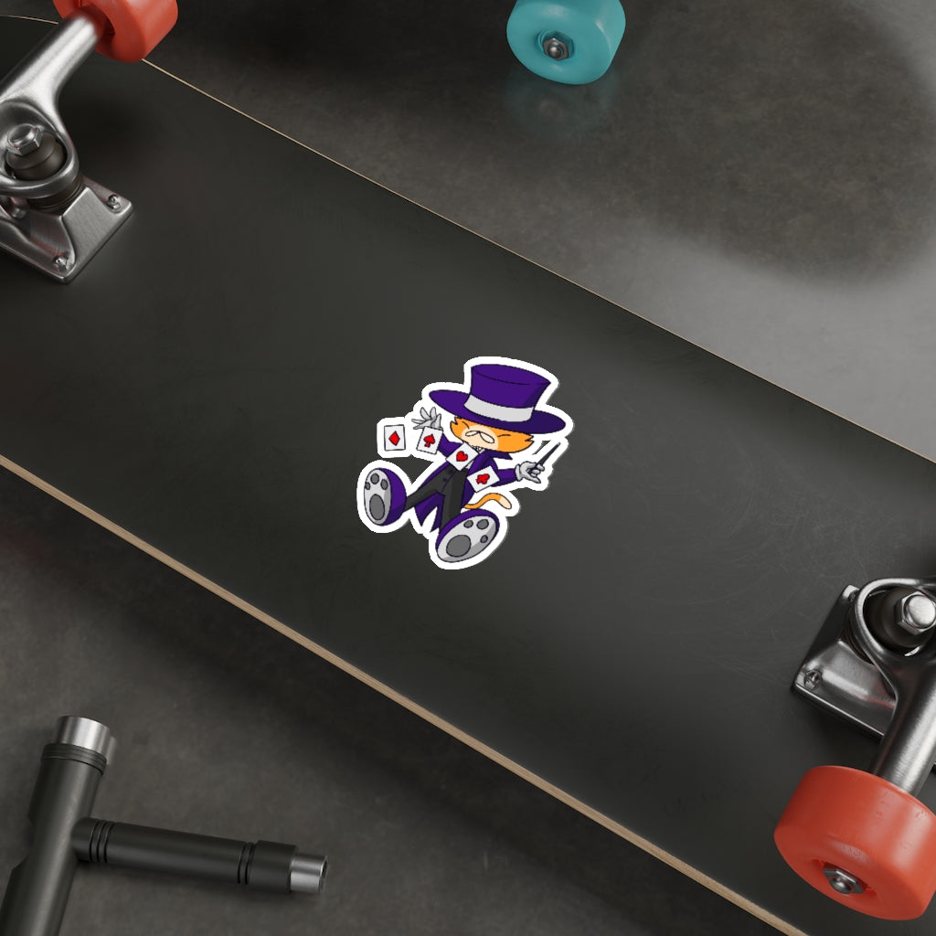 Magician Cat Die-Cut Sticker