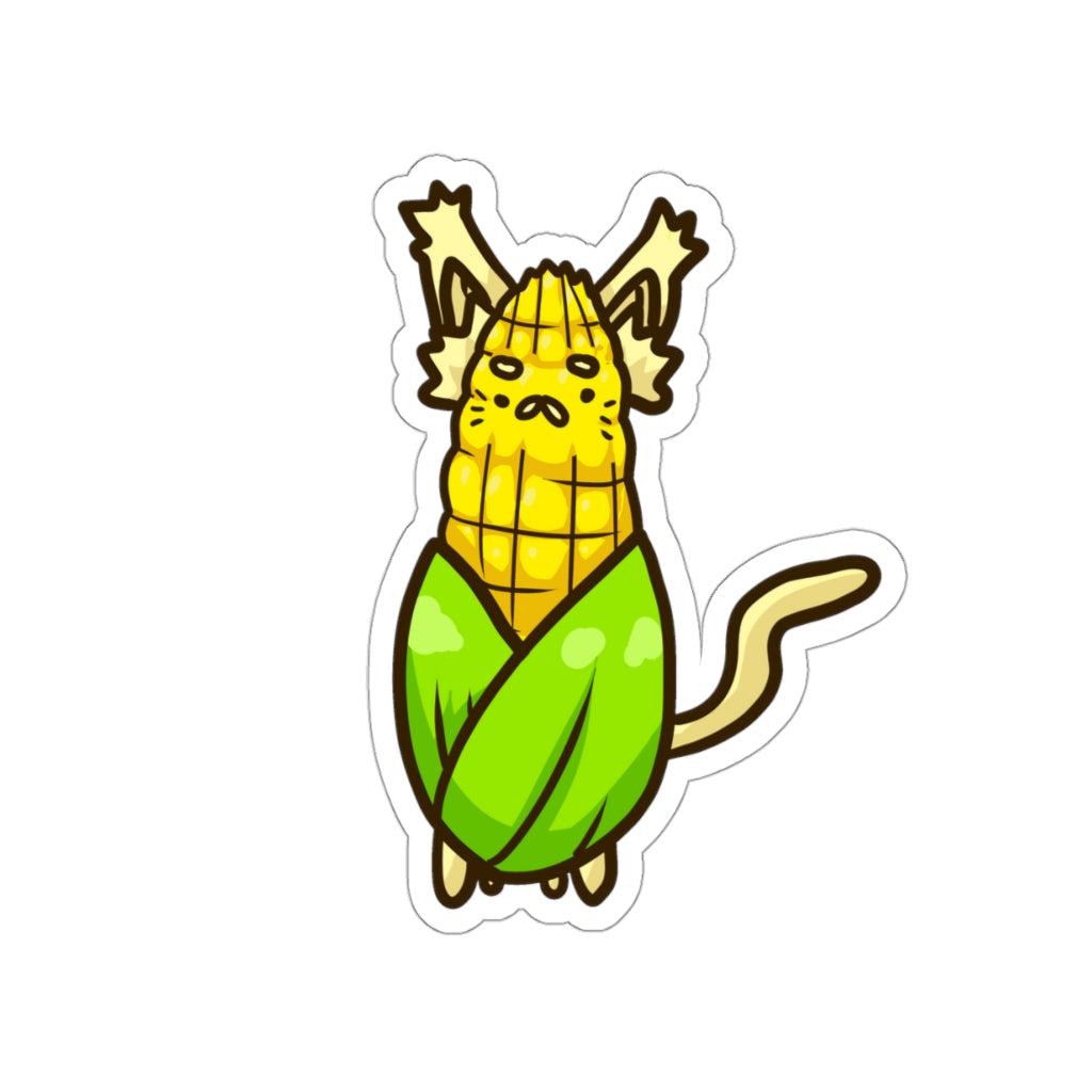Corn Cat Die-Cut Sticker
