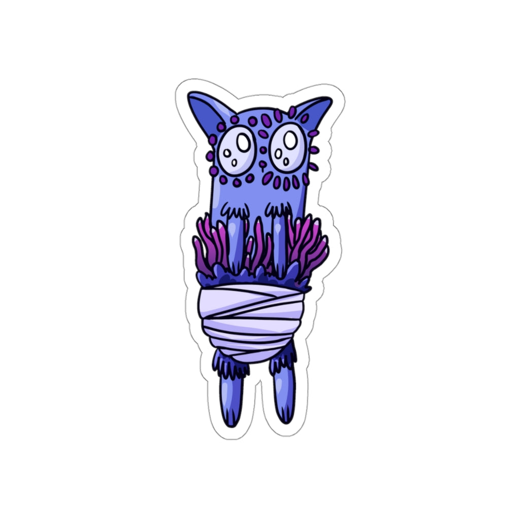 Anemone Cat Die-Cut Sticker