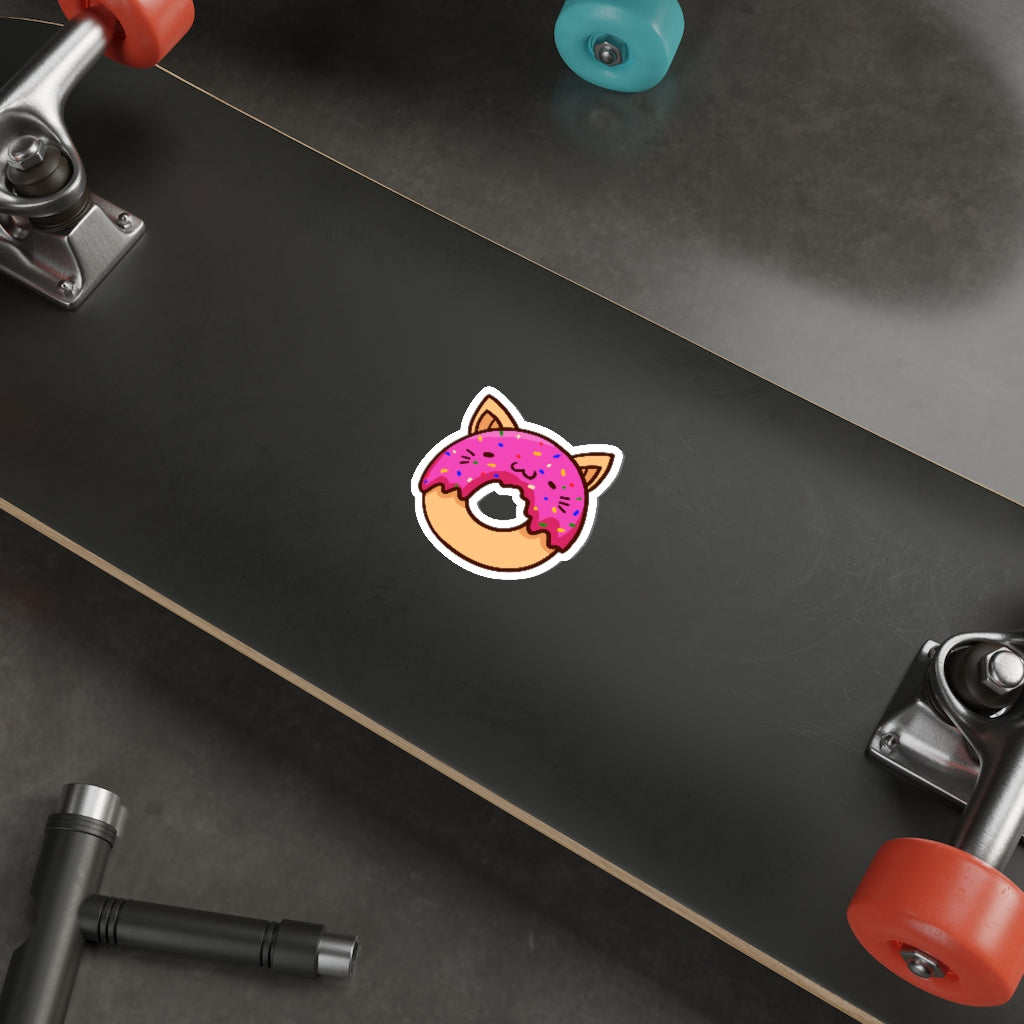 Donut Cat Die-Cut Sticker
