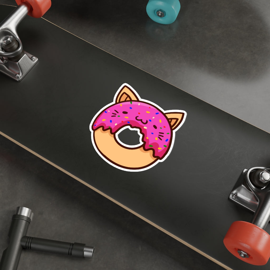 Donut Cat Die-Cut Sticker