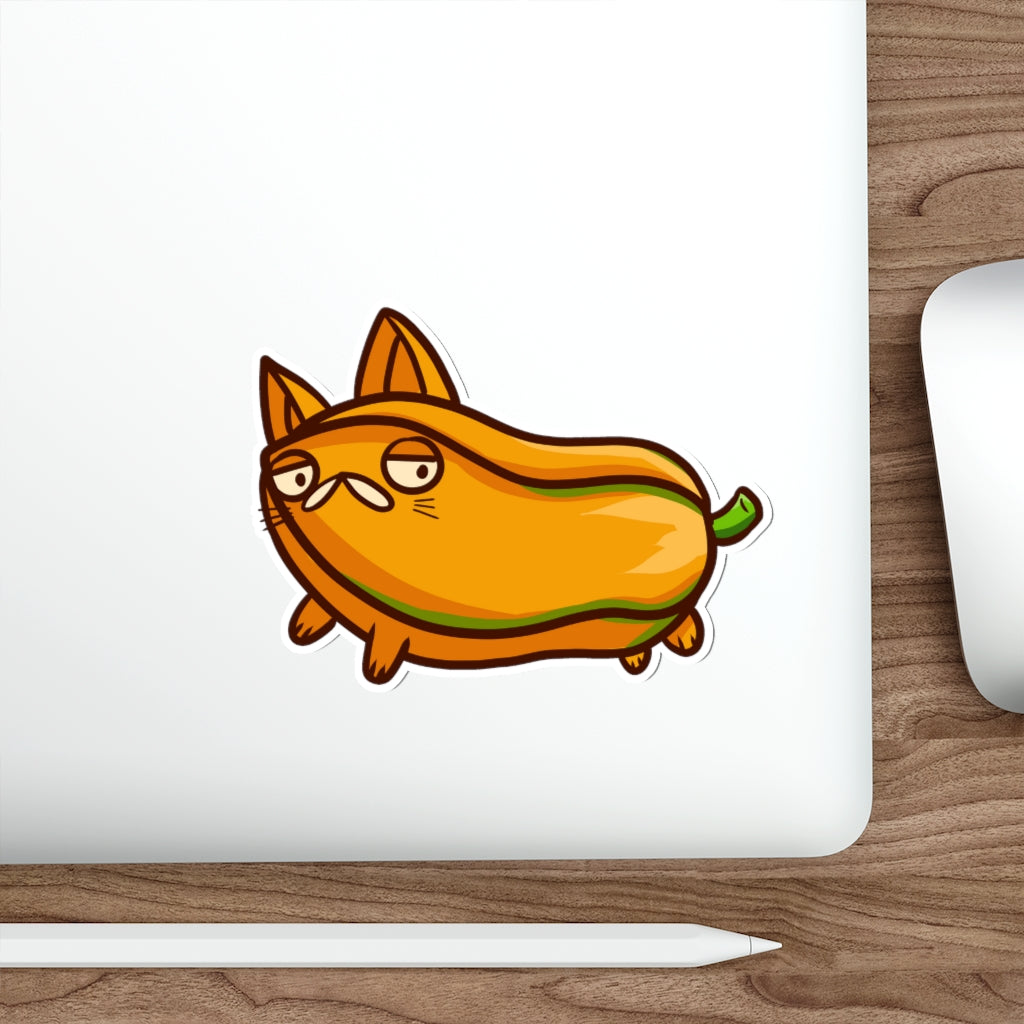 Papaya Cat Die-Cut Sticker